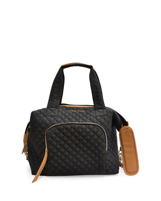 Adrienne Vittadini Quilted Duffel Bag in Black
