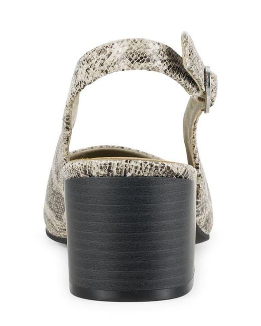 BareTraps Gray Ester Block Heel Slingback Pump