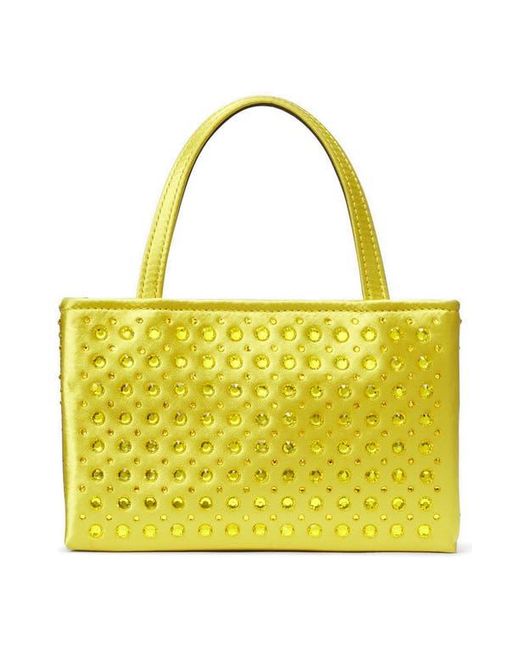 Kate Spade Yellow Sam Icon Crystal Embellished Crossbody Bag