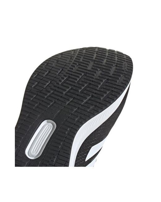 Adidas Black Cloudfoam Cushioned Mesh Running Sneakers for men