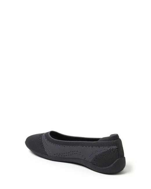 Dearfoams Blue Misty Ballet Flat