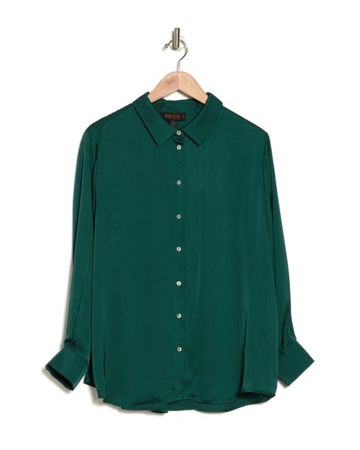 Truth Green Woven Button-up Shirt