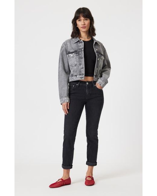 Mavi Gray Harmony Crop Denim Jacket