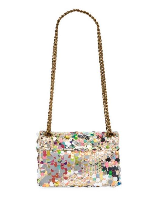 Kurt Geiger Metallic Sequin Mini Brixton Crossbody Bag