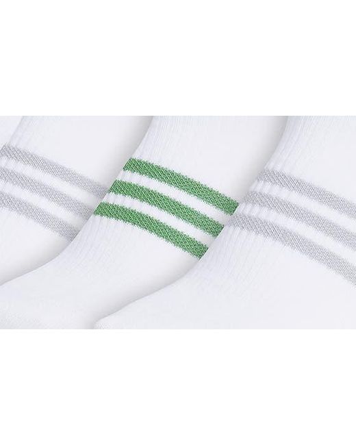 Adidas White 6-pack Superlite Quarter Performance Socks