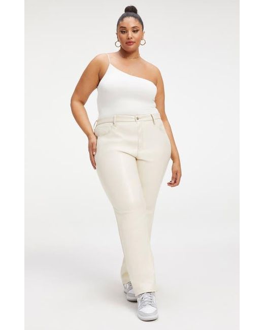 GOOD AMERICAN Natural Better Than Leather Faux Leather Good Icon Pants