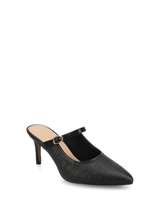 Journee Collection Black Tiffee Pump