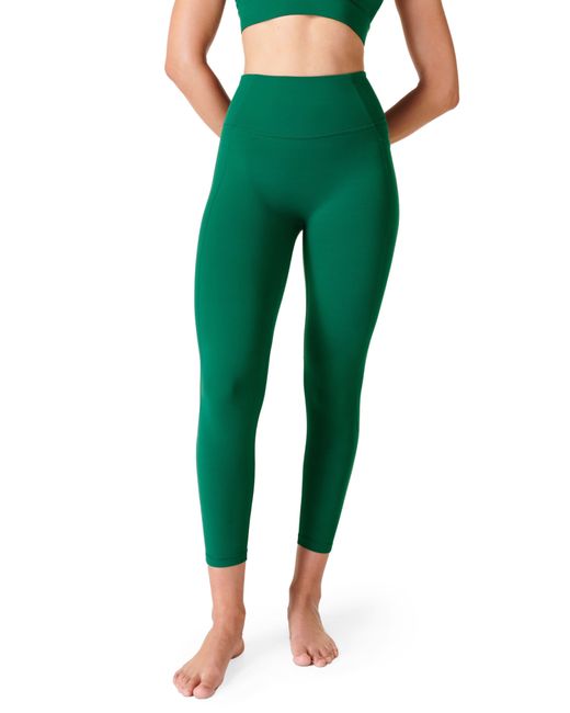 Sweaty Betty Green Supersoft Pocket 7/8 leggings