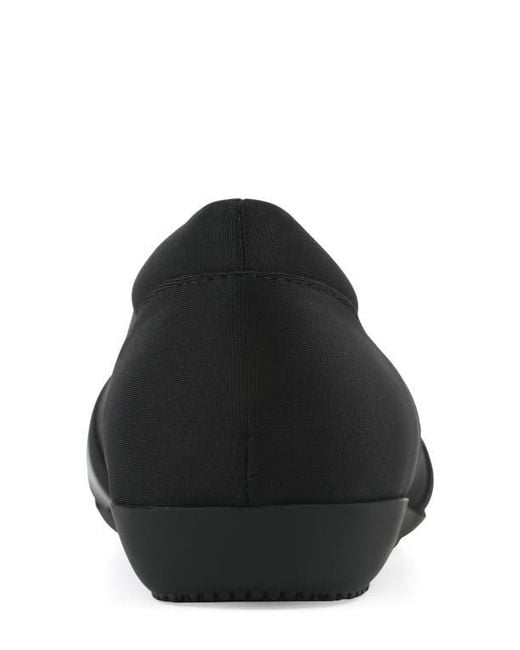 White Mountain Black Chic Flat