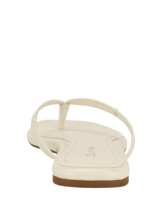 Calvin Klein White Stelea Flip Flop