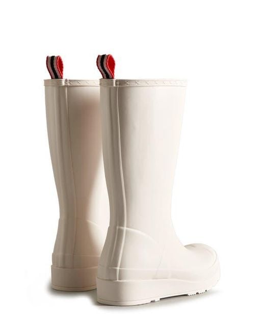 Hunter White Original Play Tall Waterproof Rain Boot