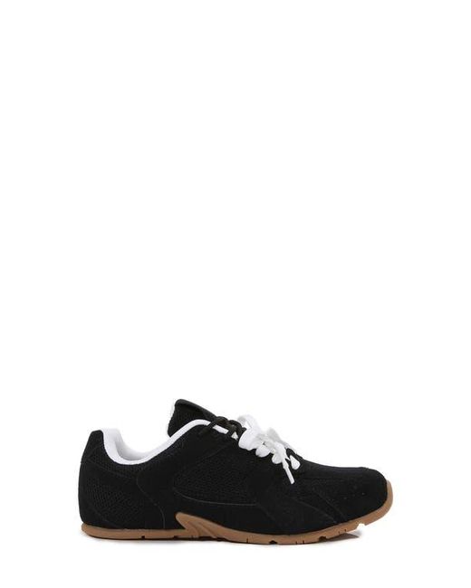 BERNESS Black Lula Double Lace Sneaker
