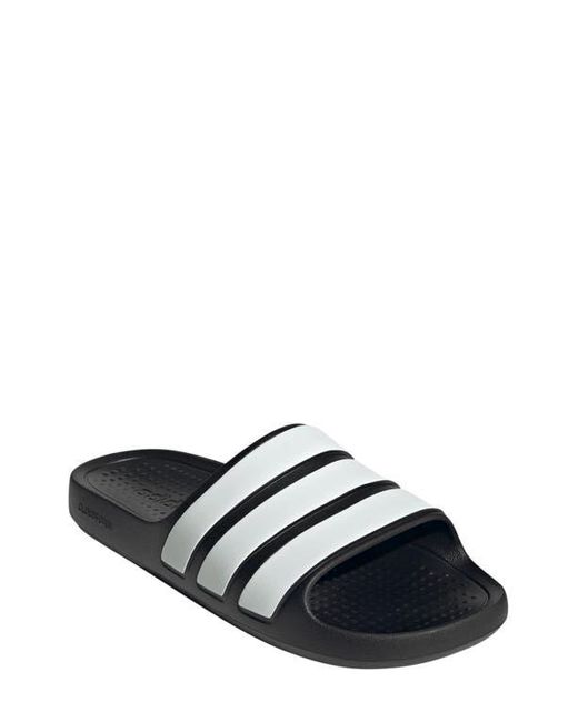 Adidas White Adilette Flow Slide Sandal for men