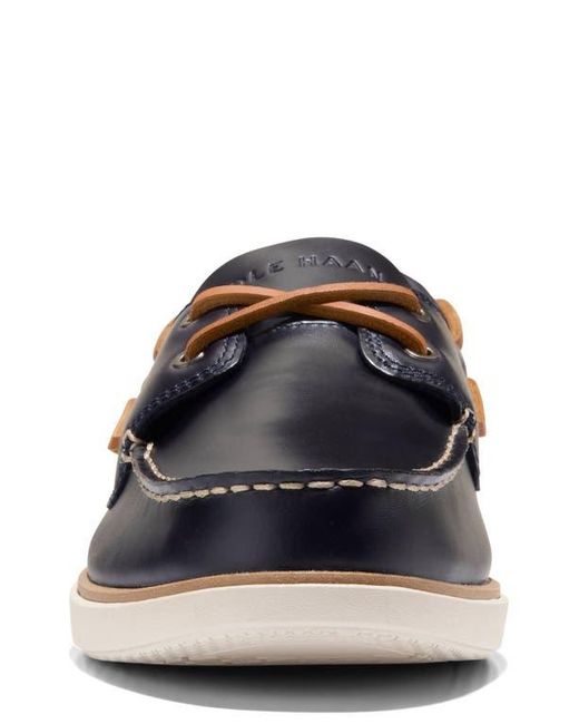Cole Haan Grand Crosscourt Boat Shoe in Blue for Men | Lyst