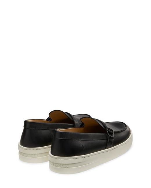 Stuart Weitzman Black Hamptons Buckle Loafer for men