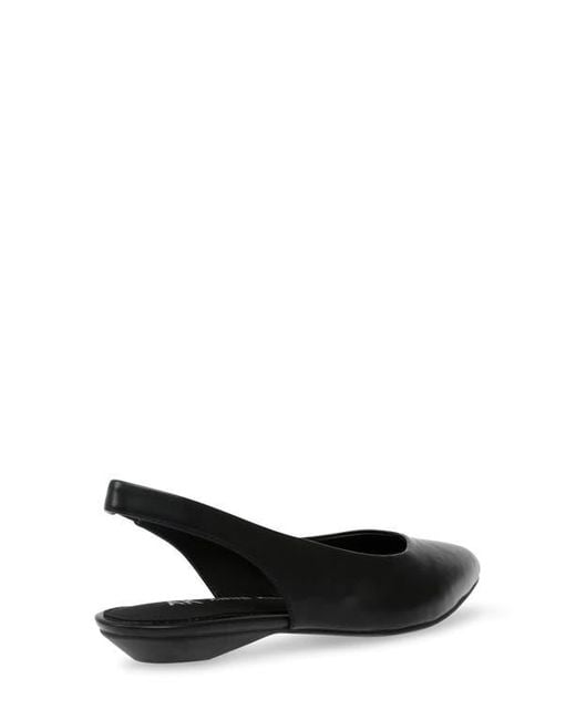 Anne Klein Black Oliff Slingback Flat