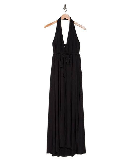 Go Couture Black Halter Maxi Dress