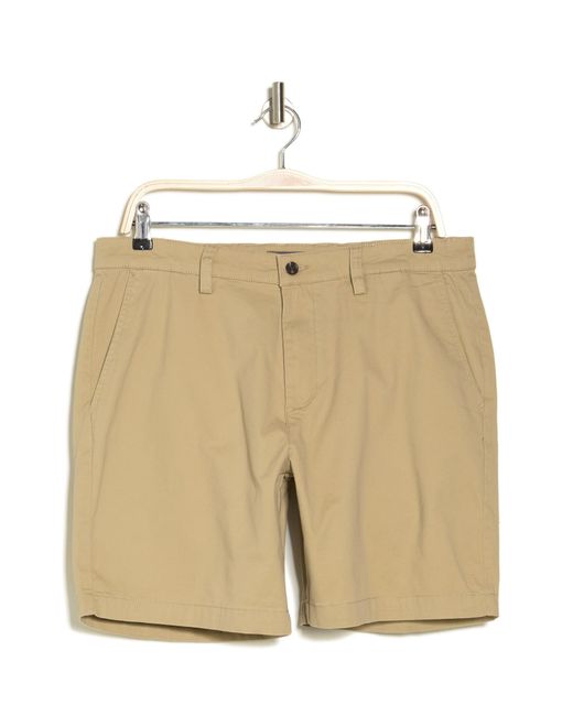 Slate & Stone Natural Stretch Cotton Twill Shorts for men