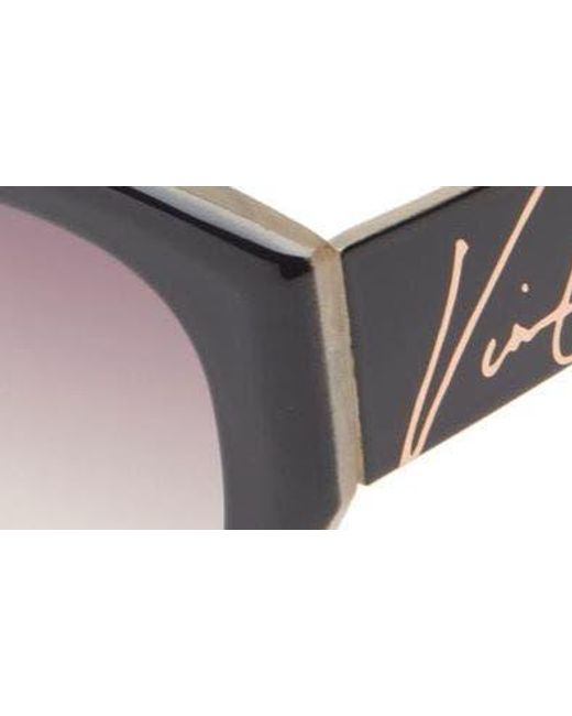 Vince Camuto Brown Gradient Cat Eye Sunglasses