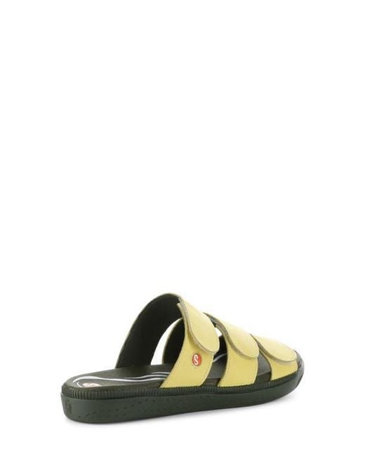 Softinos Yellow Slide Sandal