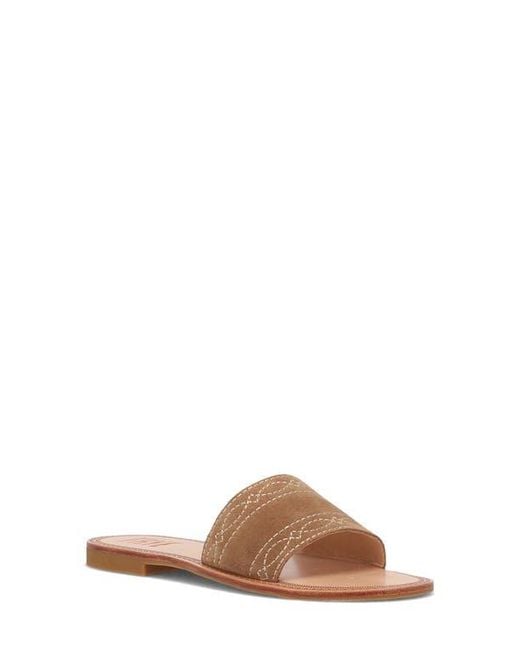 Frye Brown Ava Slide Sandal