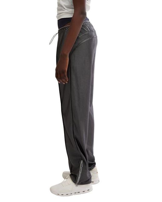 Free People Black Roll With It Drawcord Pants