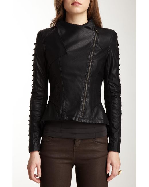 Gracia faux leather best sale jacket