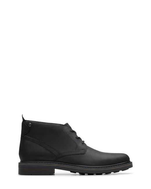 Clarks Black Newford Chukka Boot for men