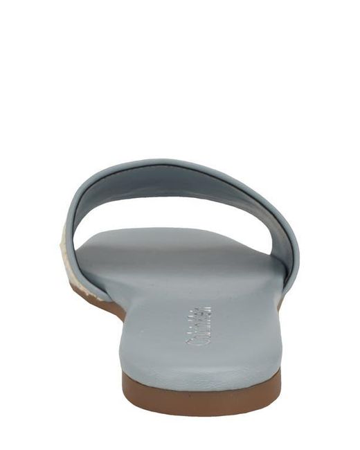 Calvin Klein Gray Yides Slide Sandal