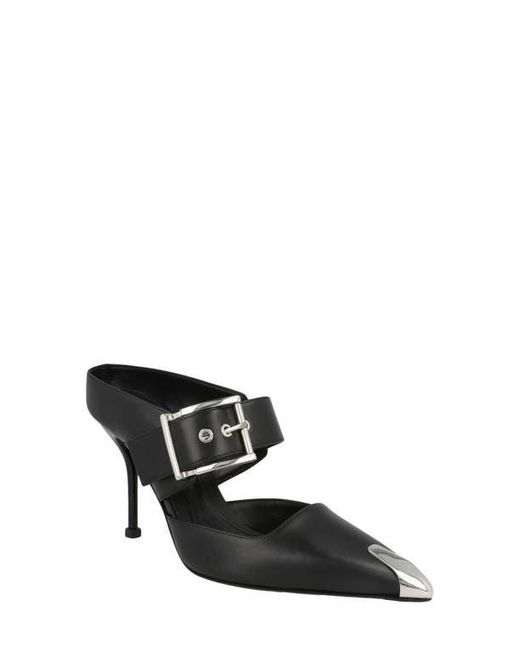 McQueen Black Punk Mule