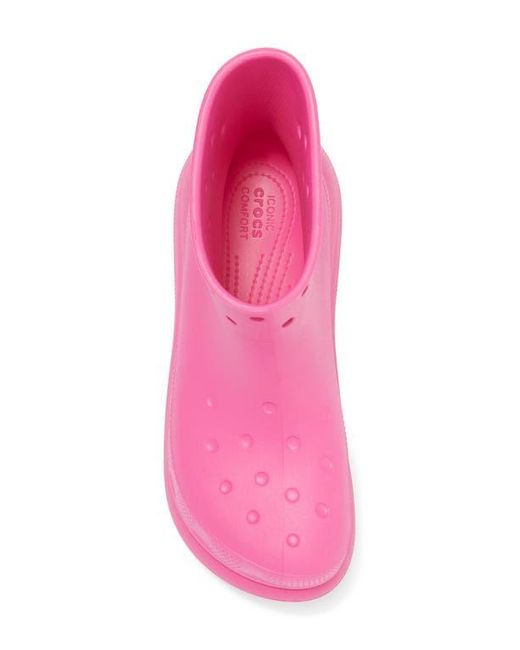 CROCSTM Pink Gender Inclusive Crush Waterproof Platform Boot