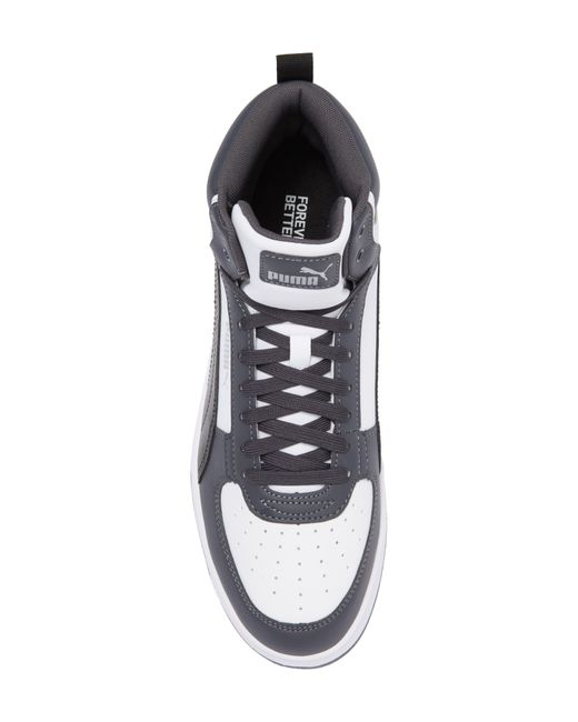 PUMA White Caven 2.0 Mid Top Sneaker for men