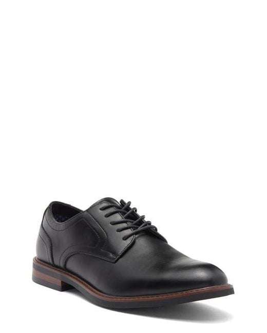 Steve Madden Black Plain Toe Derby for men