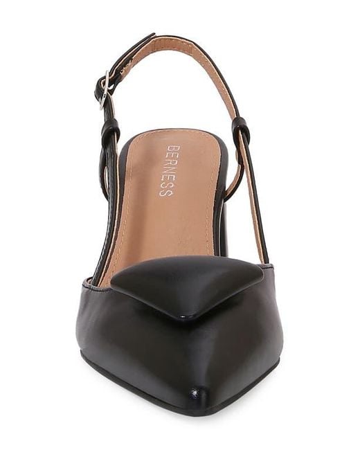 BERNESS Black Slingback Pump