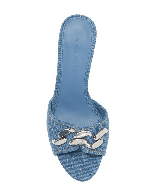 Rebecca Minkoff Blue Curb Chain Sandal