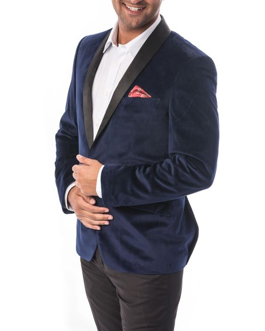 Elie Balleh Shawl Collar Sports Coat in Blue for Men Lyst