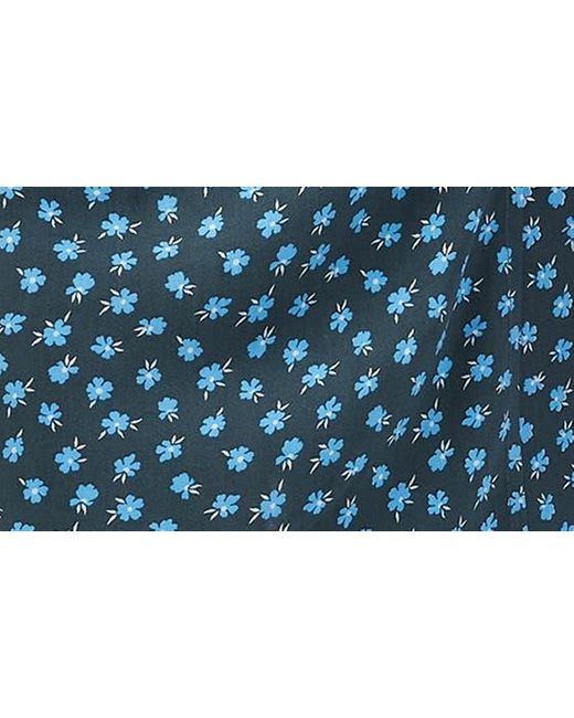 O'neill Sportswear Blue Marlo Floral Faux Wrap Minidress