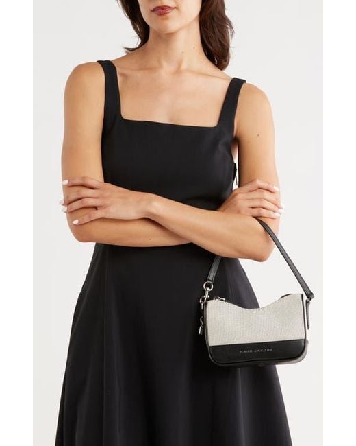 Marc Jacobs Metallic Drifter Canvas & Leather Convertible Shoulder Bag