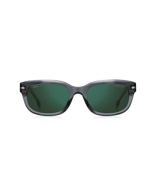 Boss Green 53Mm Rectangular Sunglasses for men