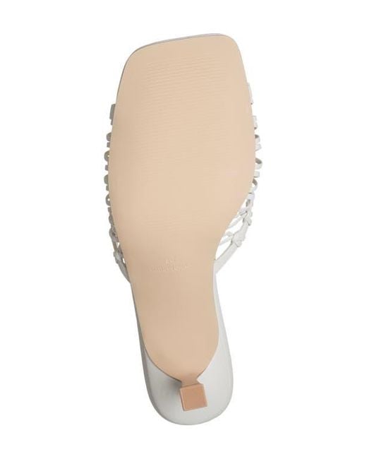 Steve Madden Sharey Kitten Heel Sandal in White | Lyst