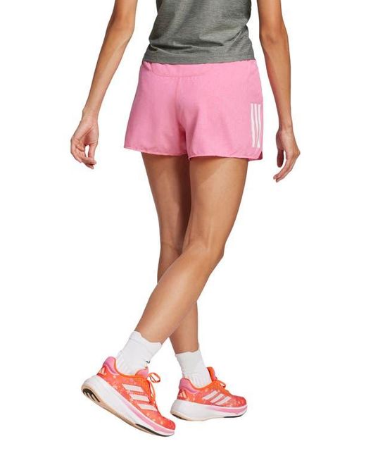 Adidas Red Own The Run Recycled Polyester Shorts