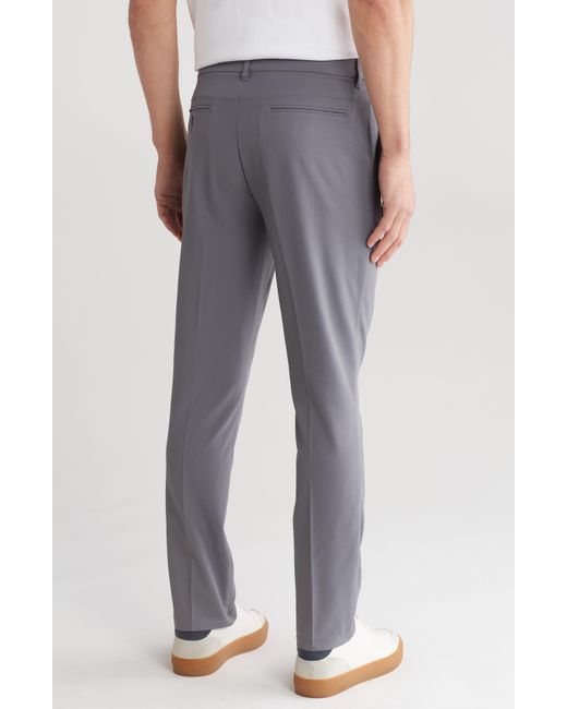 Original Penguin Gray Flat Front Solid Golf Pants for men