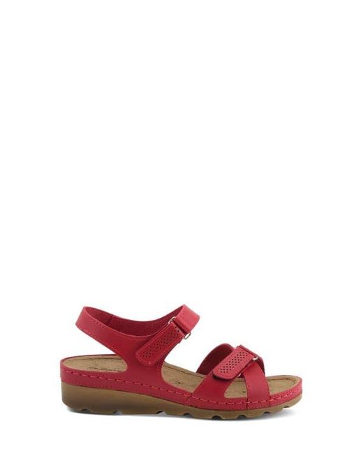 Flexus by Spring Step Red Strappy Sandal