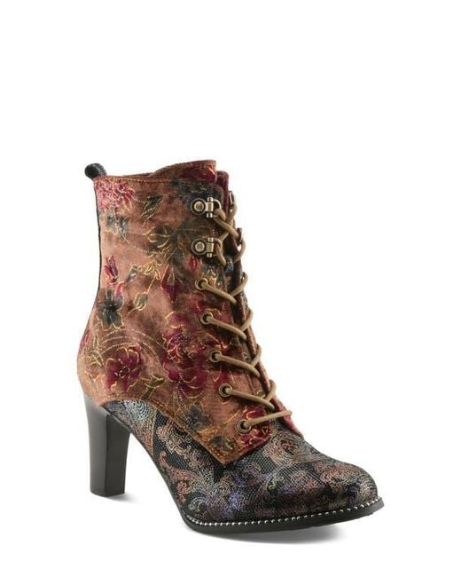 Spring Step Brown Stellar Lace-Up Boot