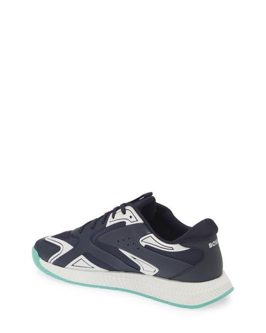 Boss Blue Titanium Runn Sneaker for men
