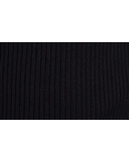 Xray Jeans Black Rib Quarter Zip Sweater for men