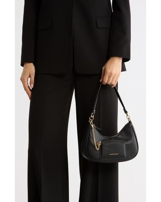 Nanette Lepore Black Melinda Baguette Shoulder Bag