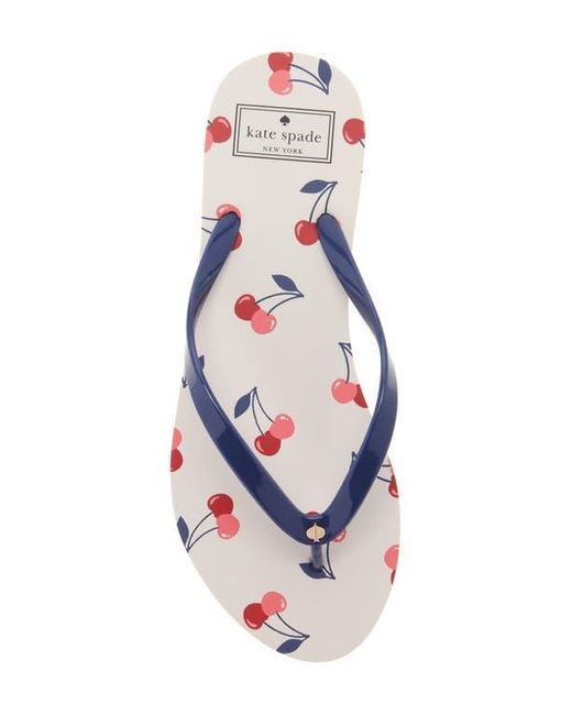 Kate Spade Feldon Flip Flop Sandal in White | Lyst
