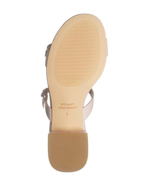 Stuart Weitzman Pink Ginger Crystal Slide Sandal