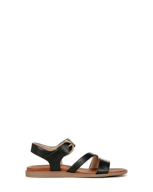 Naturalizer White Buckle Ankle Strap Sandals